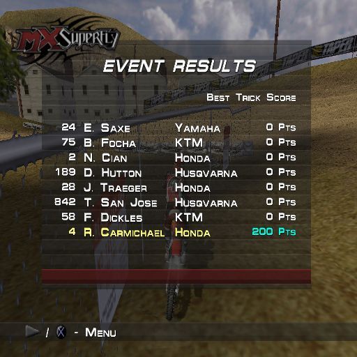MX Superfly screenshot 2 for Gamecube